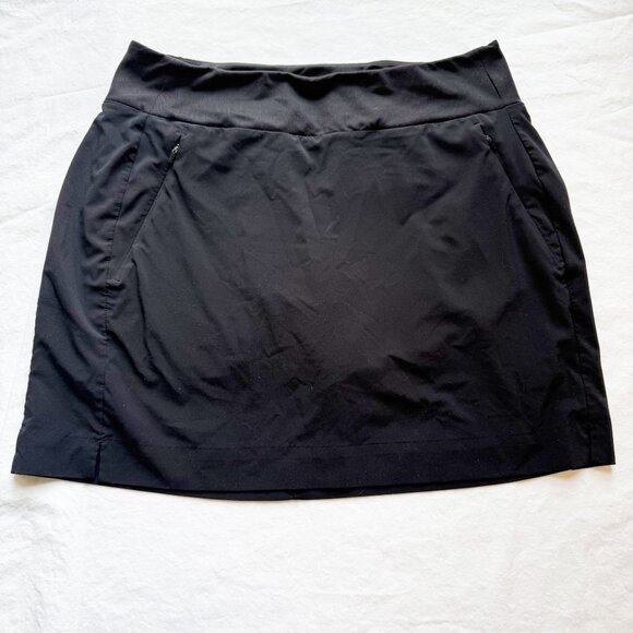 Athleta Soho Skort Black Size 10 With Built-In Shorts Lightweight Activewear - Picture 1 of 5